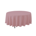 Round Polyester Table Cover - 108 Inch - Mauve