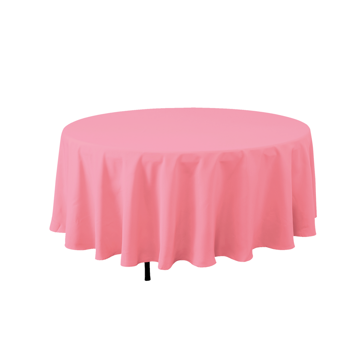 Round Polyester Table Cover - 108 Inch - Pink