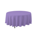 Round Polyester Table Cover - 120 Inch - Lavender