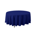 Round Polyester Table Cover - 120 Inch - Royal Blue