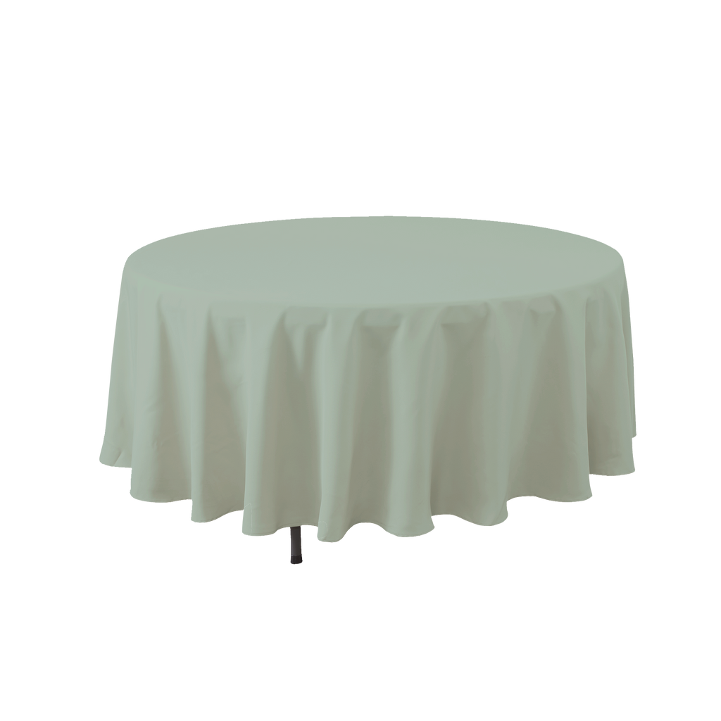 Round Polyester Table Cover - 120 Inch - Sage