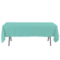 Rectangle Polyester Table Cover - 60 x 102 Inches - Aqua