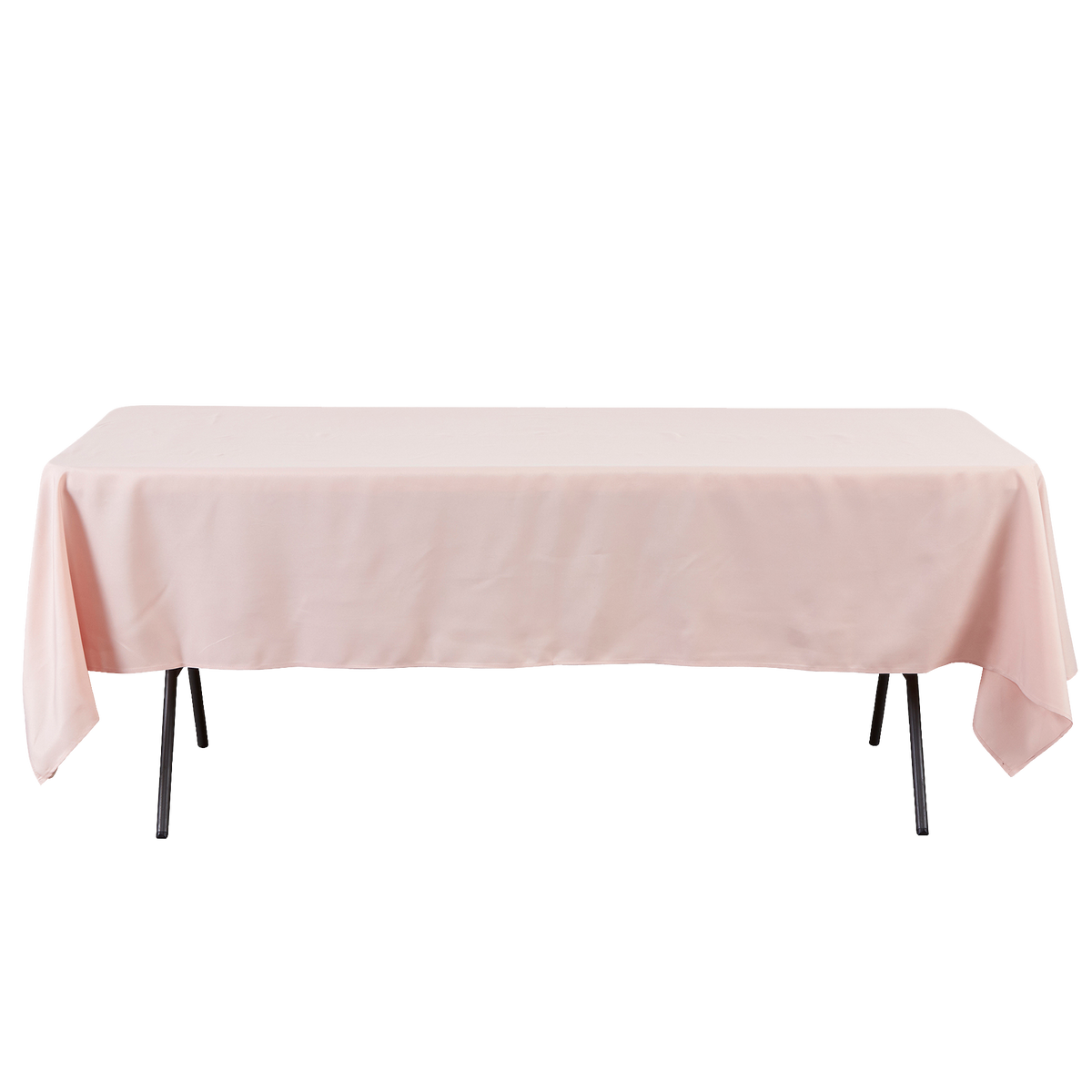 Rectangle Polyester Table Cover - 60 x 102 Inches - Blush
