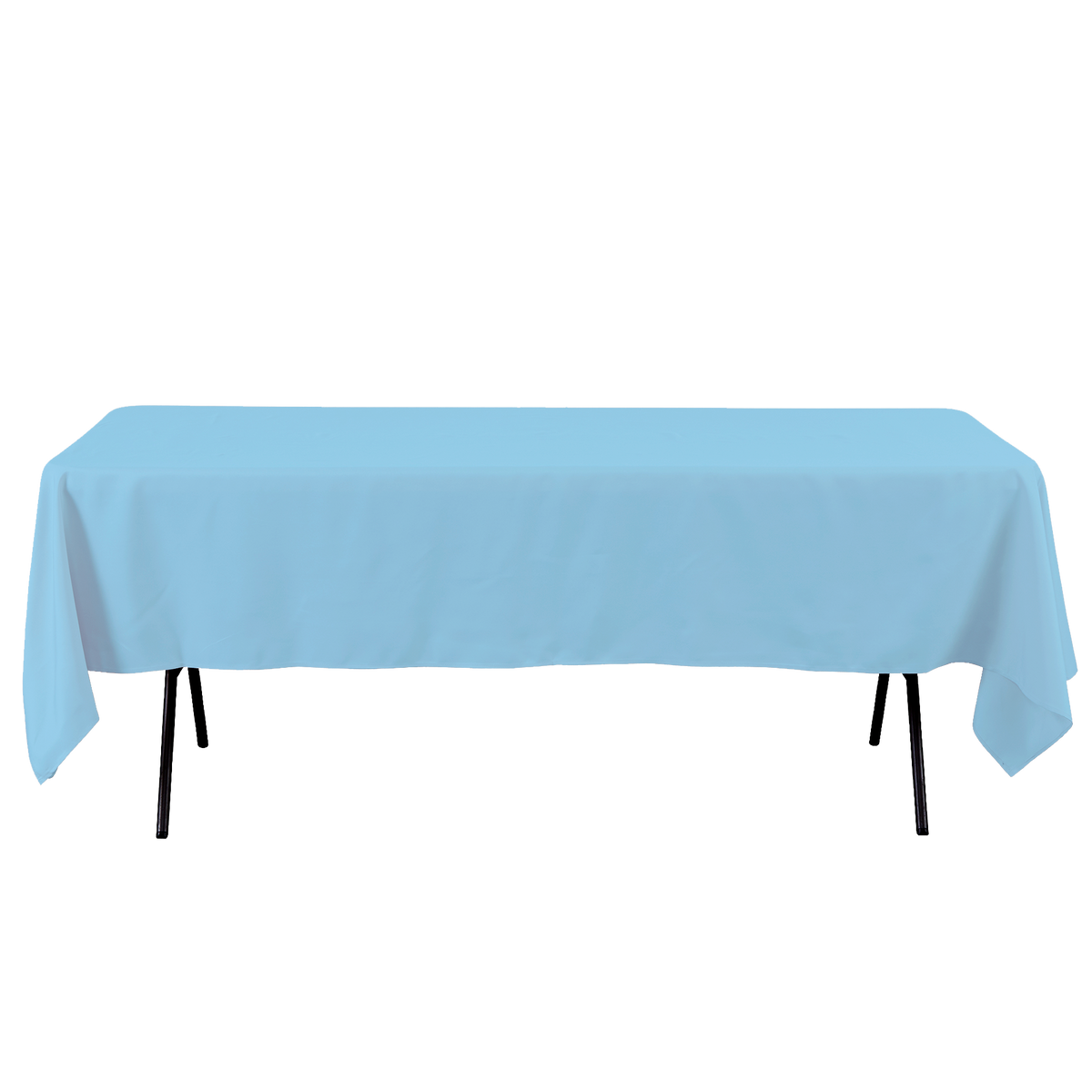 Rectangle Polyester Table Cover - 60 x 102 Inches - Blue