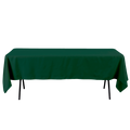 Rectangle Polyester Table Cover - 60 x 102 Inches - Forest Green