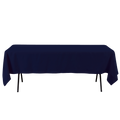 Rectangle Polyester Table Cover - 60 x 102 Inches - Navy Blue