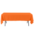 Rectangle Polyester Table Cover - 60 x 102 Inches - Orange