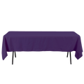 Rectangle Polyester Table Cover - 60 x 102 Inches - Purple