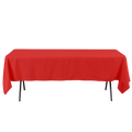 Rectangle Polyester Table Cover - 60 x 102 Inches - Red