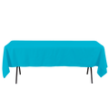Rectangle Polyester Table Cover - 60 x 102 Inches - Modern Blue