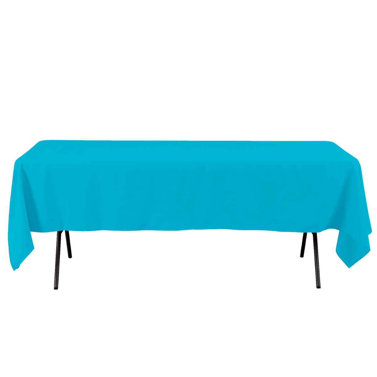 Rectangle Polyester Table Cover - 60 x 102 Inches - Modern Blue