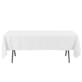 Rectangle Polyester Table Cover - 60 x 102 Inches - White