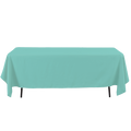 Rectangle Polyester Table Cover - 60 x 126 Inches - Aqua