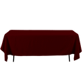 Rectangle Polyester Table Cover - 60 x 126 Inches - Burgundy