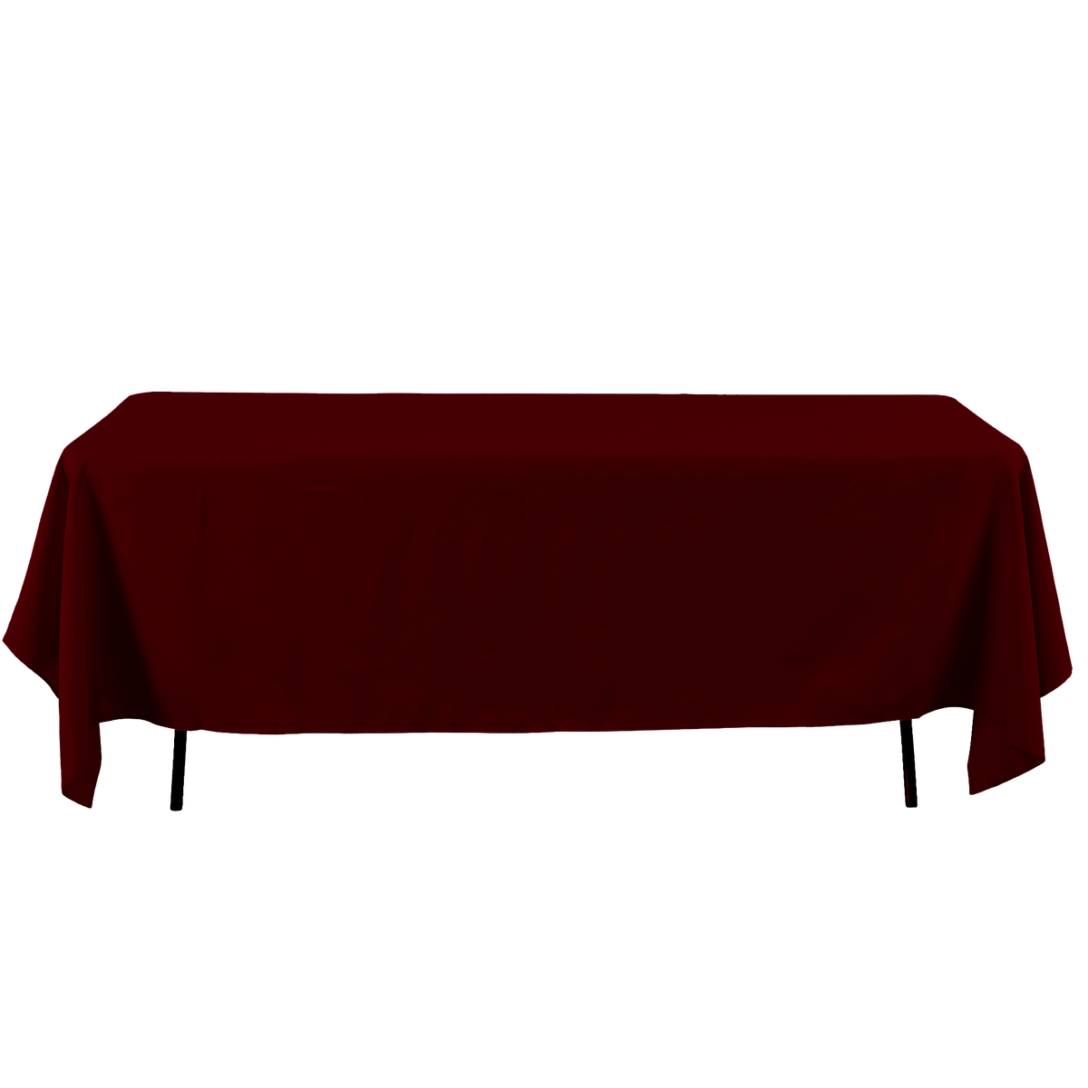 Rectangle Polyester Table Cover - 60 x 126 Inches - Burgundy