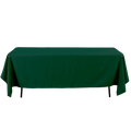 Rectangle Polyester Table Cover - 60 x 126 Inches - Forest Green