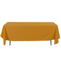 Rectangle Polyester Table Cover - 60 x 126 Inches - Gold