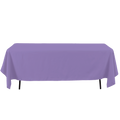 Rectangle Polyester Table Cover - 60 x 126 Inches - Lavender