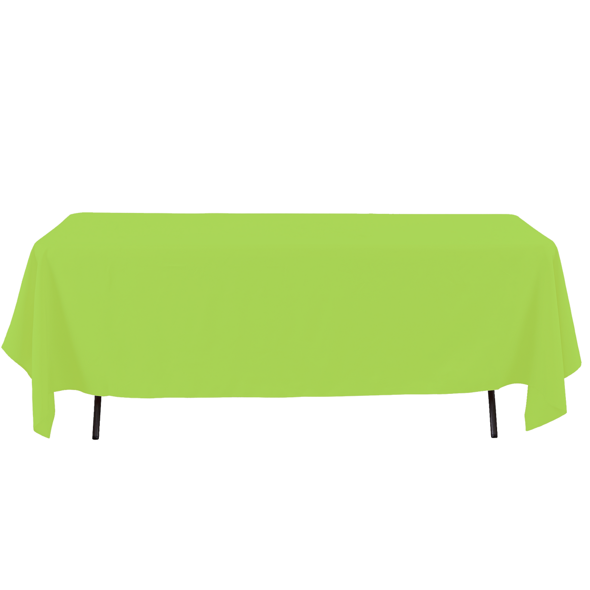 Rectangle Polyester Table Cover - 60 x 126 Inches - Lime Green