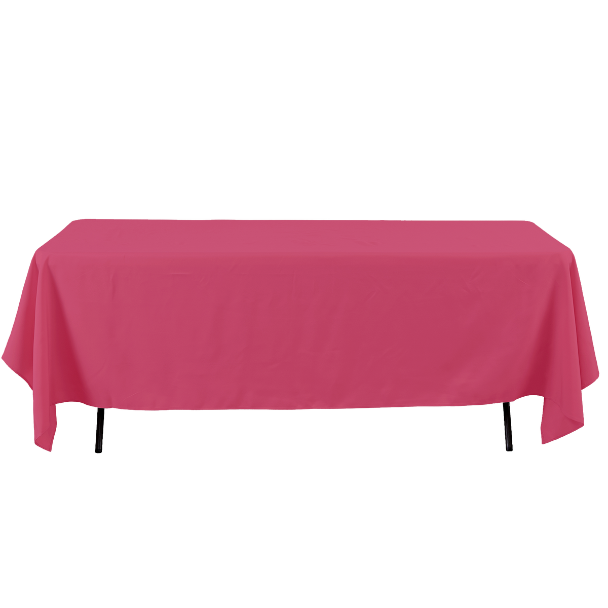 Rectangle Polyester Table Cover - 60 x 126 Inches - Magenta