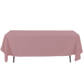 Rectangle Polyester Table Cover - 60 x 126 Inches - Mauve