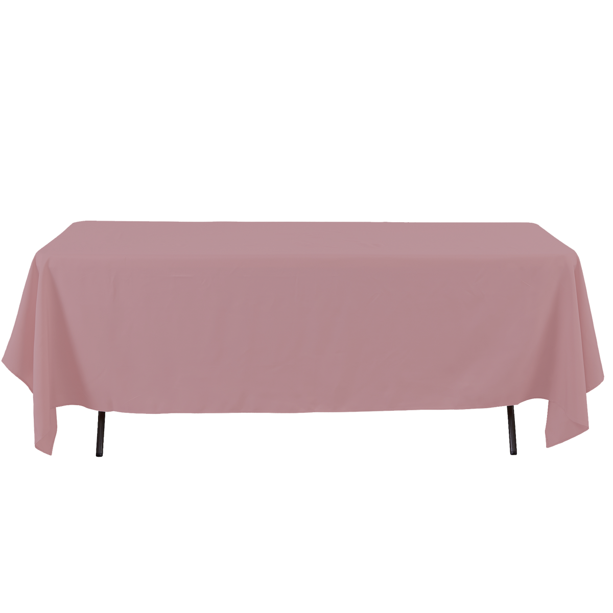 Rectangle Polyester Table Cover - 60 x 126 Inches - Mauve