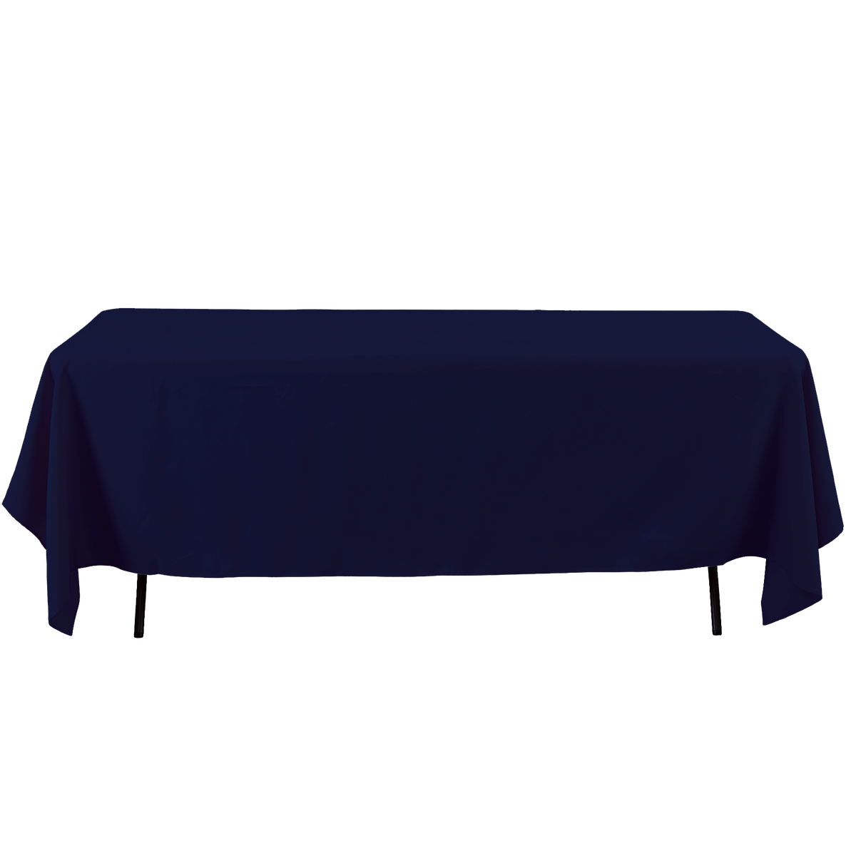 Rectangle Polyester Table Cover - 60 x 126 Inches - Navy Blue
