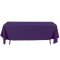 Rectangle Polyester Table Cover - 60 x 126 Inches - Purple