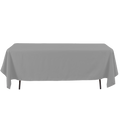 Rectangle Polyester Table Cover - 60 x 126 Inches - Silver