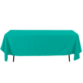 Rectangle Polyester Table Cover - 60 x 126 Inches - Turquoise