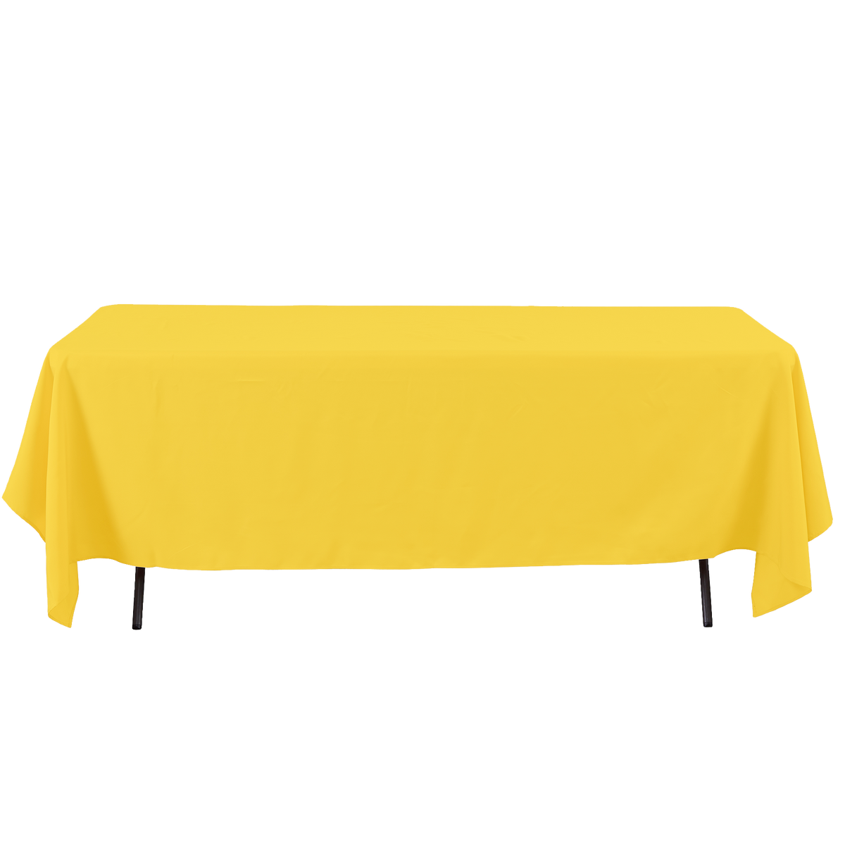Rectangle Polyester Table Cover - 60 x 126 Inches - Yellow