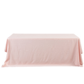Rectangle Polyester Table Cover - 132 Inches - Blush