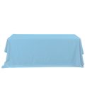 Rectangle Polyester Table Cover - 132 Inches - Blue