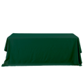 Rectangle Polyester Table Cover - 132 Inches - Forest Green
