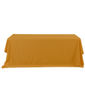 Rectangle Polyester Table Cover - 132 Inches - Gold