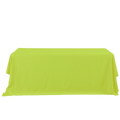 Rectangle Polyester Table Cover - 132 Inches - Lime Green