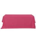 Rectangle Polyester Table Cover - 132 Inches - Magenta