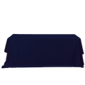 Rectangle Polyester Table Cover - 132 Inches - Navy Blue