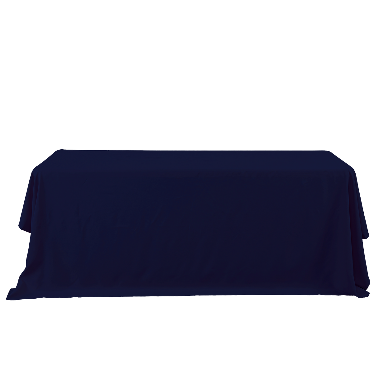 Rectangle Polyester Table Cover - 132 Inches - Navy Blue