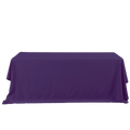 Rectangle Polyester Table Cover - 132 Inches - Purple