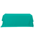 Rectangle Polyester Table Cover - 132 Inches - Turquoise