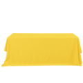Rectangle Polyester Table Cover - 132 Inches - Yellow