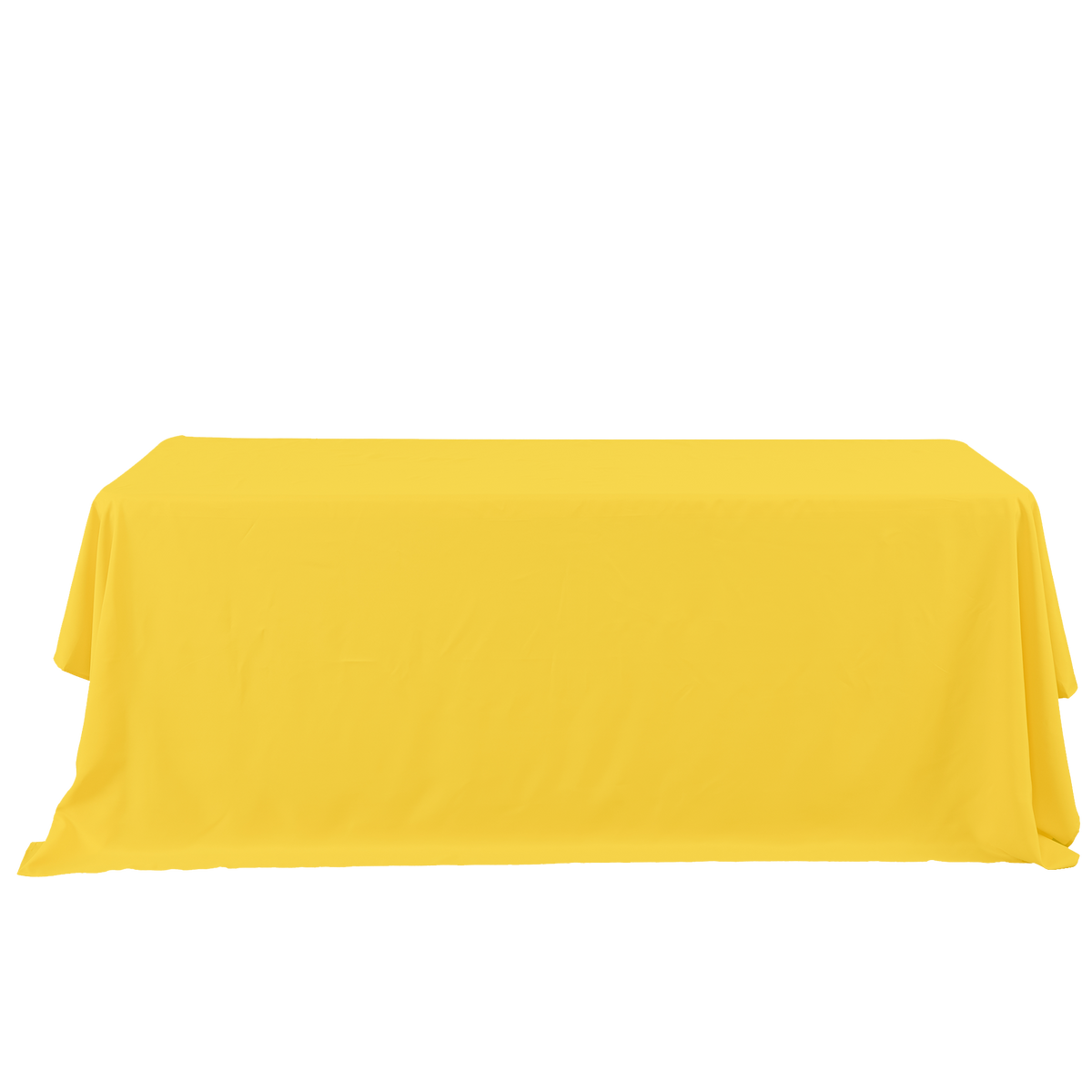 Rectangle Polyester Table Cover - 132 Inches - Yellow