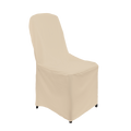 Polyester Folding Chair Covers - Ivory