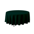 Round Polyester Table Cover 132" - Forest Green