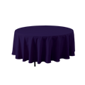 Round Polyester Table Cover 132" - Purple