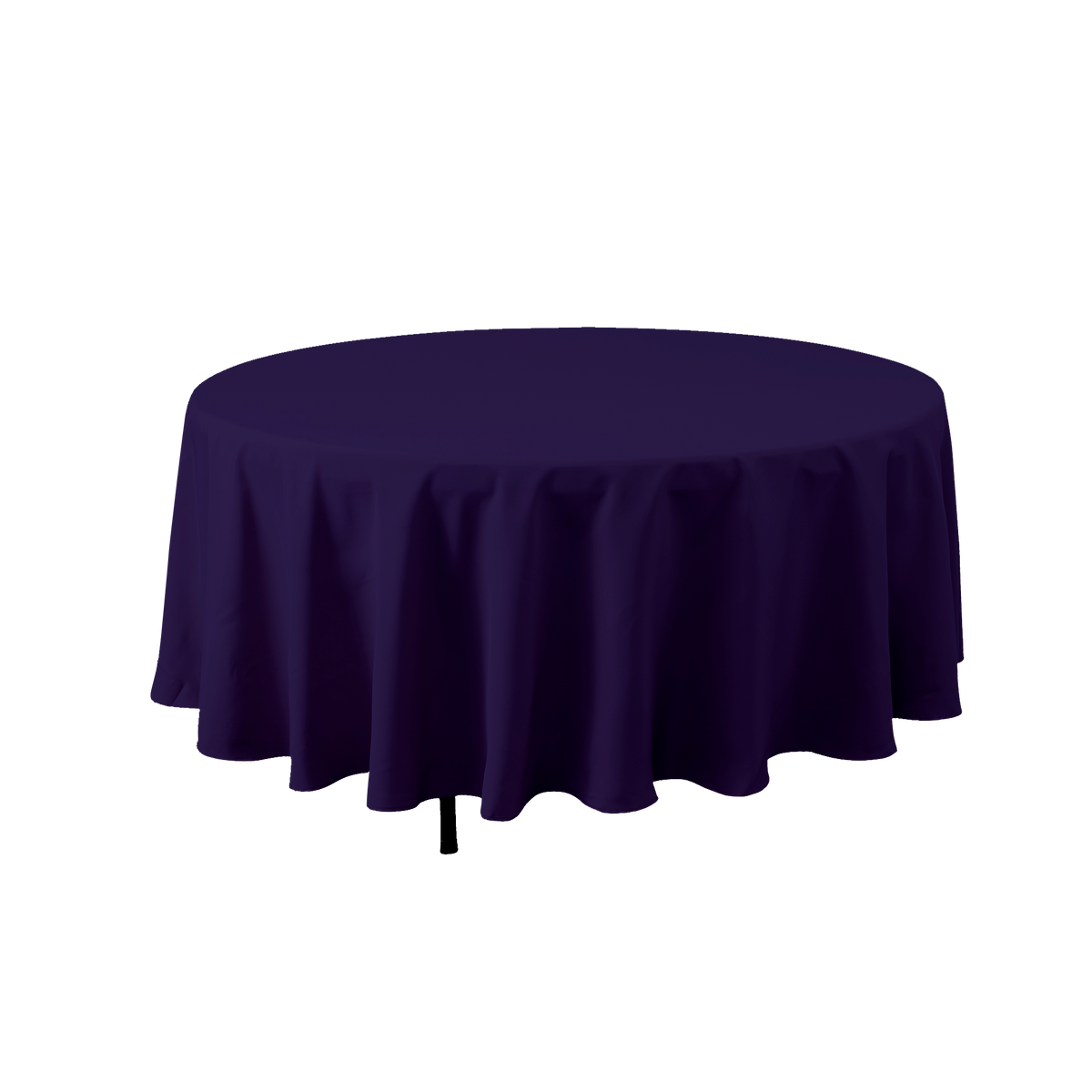 Round Polyester Table Cover 132" - Purple