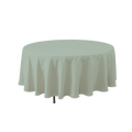 Round Polyester Table Cover 132" - Sage