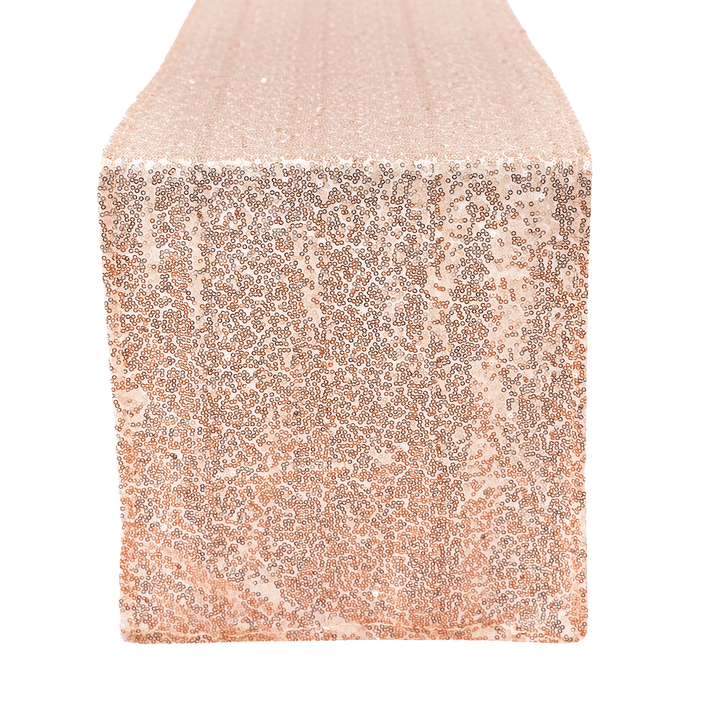 Sequin Table Runner - 108 inches - Blush