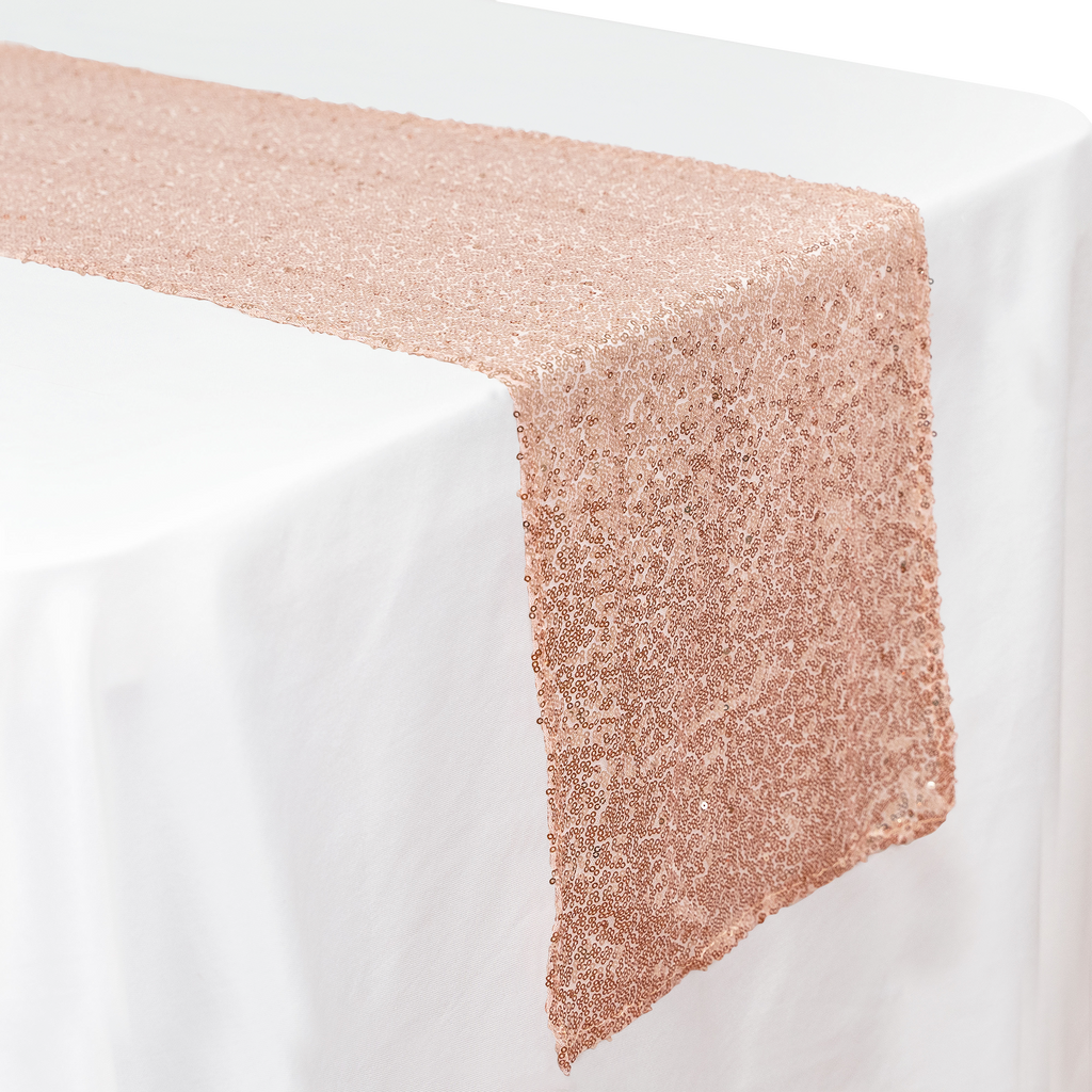 Sequin Table Runner - 108 inches - Blush